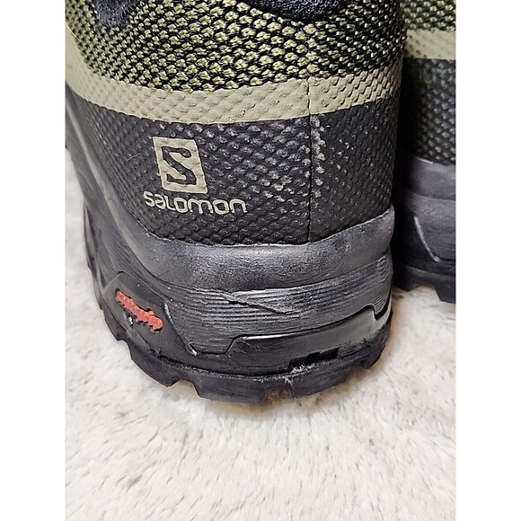 SALOMON Shoes Mens  11  Outline Goretex OrthoLite Burnt Olive 409968 Hiking Walk main image 6